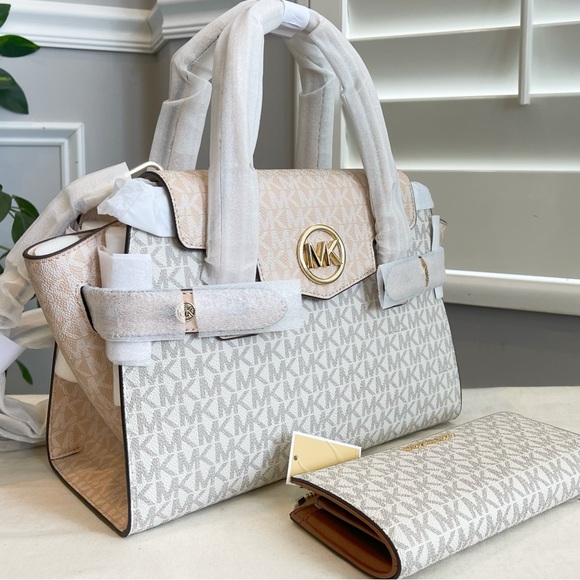 🔥NeW! Michael Kors Carmen MD Satchel & Wallet Set - Picture 2 of 10